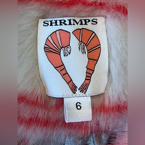 Shrimps faux fur boxy cropped jacket UK 8/US small worn once - Picture 3 of 10